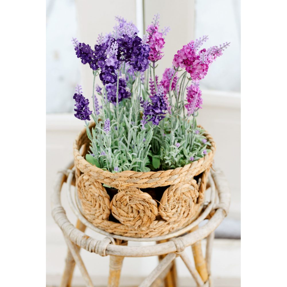 ARTIFICIAL FUCHSIA LAVENDER IN POT 