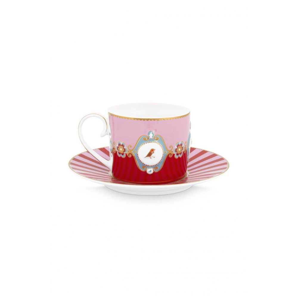 PIP STUDIO ΦΛΙΤΖΑΝΙ ΤΣΑΓΙΟΥ LOVE BIRDS ΚΟΚΚΙΝΟ & ΡΟΖ 200ml