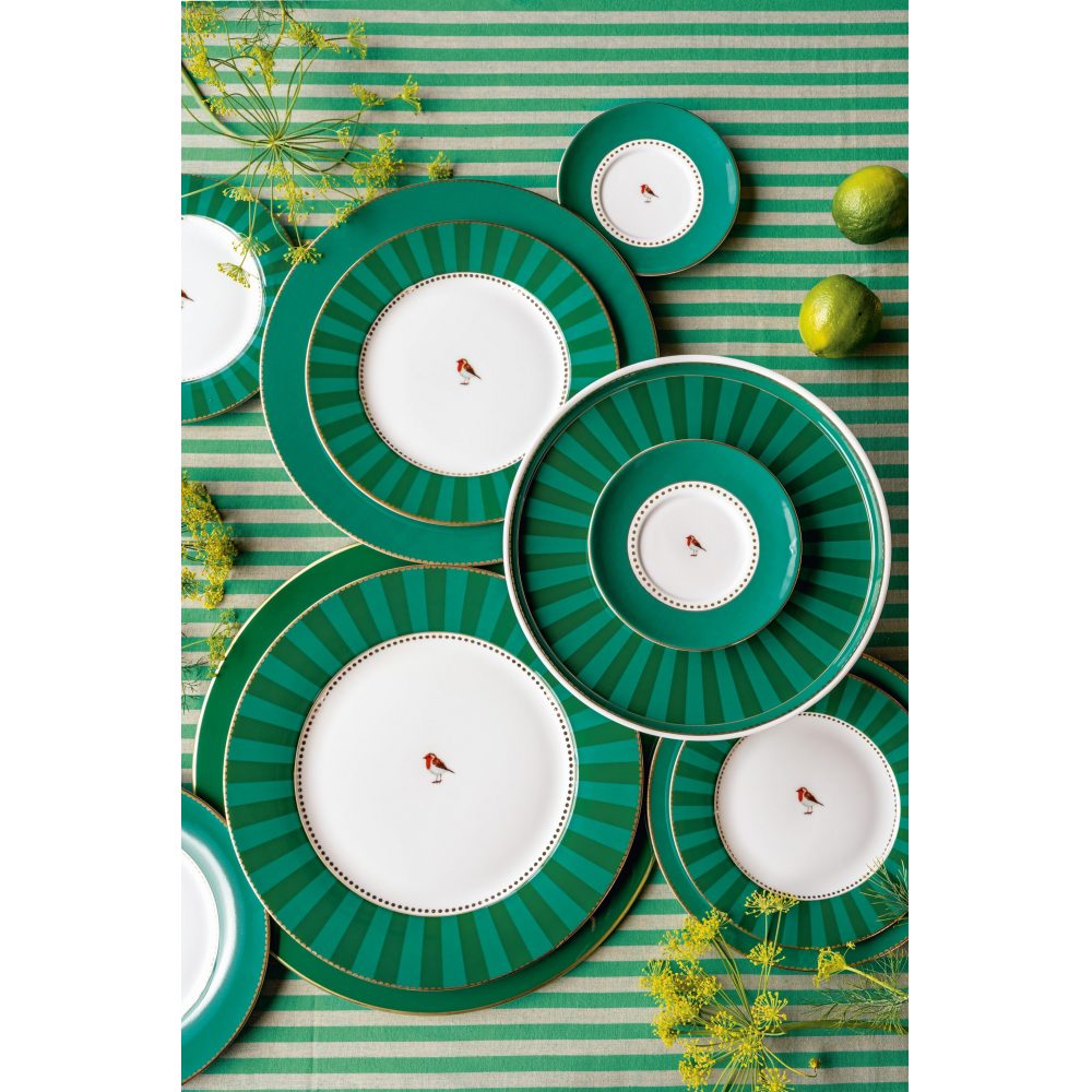 PIP STUDIO - ΠΟΡΣΕΛΑΝΙΝΗ ΜΠΙΣΚΟΥΤΙΕΡΑ LOVE BIRDS EMERALD-GREEN 1.3ltr