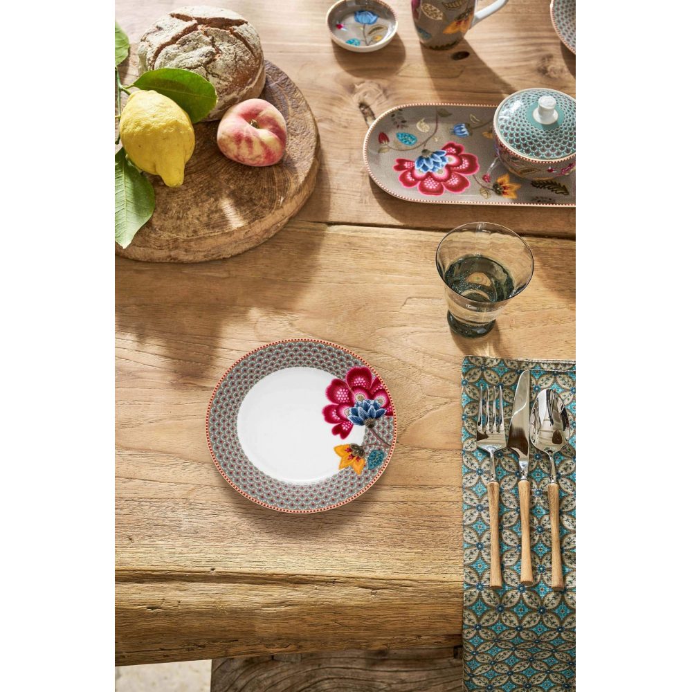 PIP STUDIO -  ΠΟΡΣΕΛΑΝΙΝΟ ΠΙΑΤΟ ΦΡΟΥΤΟΥ BLOOMING TALES KHAKI 21cm