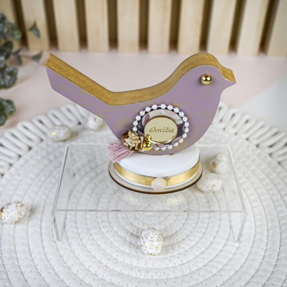 CHEZ ART - ΔΙΑΚΟΣΜΗΤΙΚΟ ΞΥΛΙΝΟ ΕΠΙΤΡΑΠΕΖΙΟ ΠΟΥΛΑΚΙ ''ΕΛΠΙΔΑ''