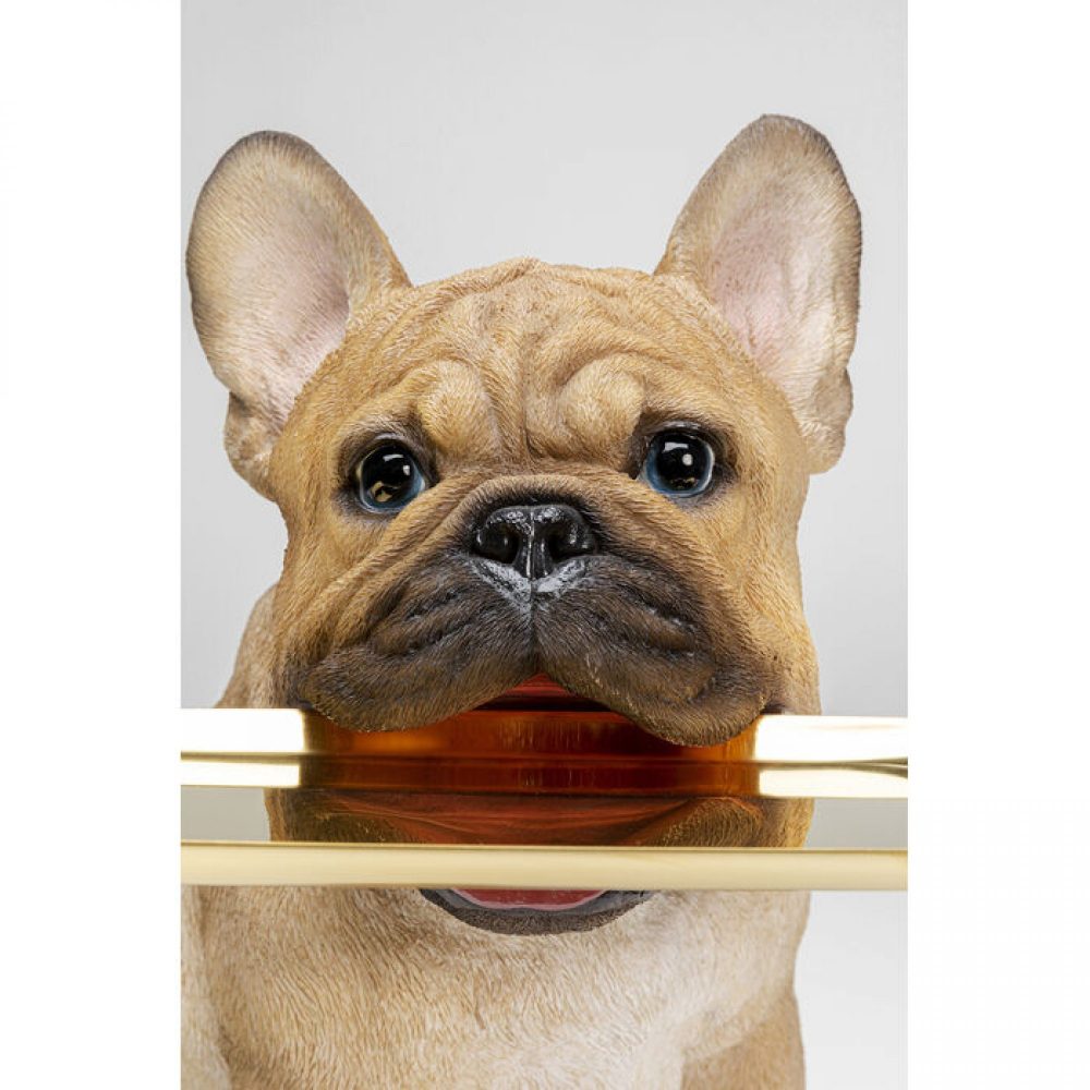DECORATIVE DOG FRANCE BULLDOG WITH TRAY 40cm