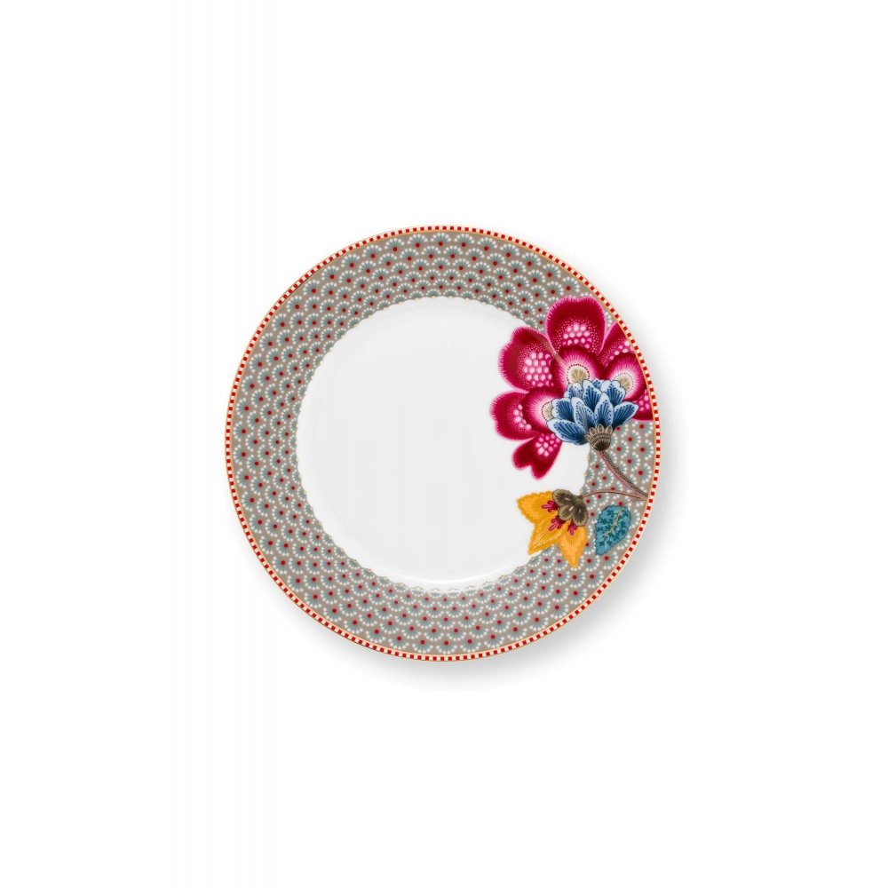 PIP STUDIO -  ΠΟΡΣΕΛΑΝΙΝΟ ΠΙΑΤΟ ΦΡΟΥΤΟΥ BLOOMING TALES KHAKI 21cm
