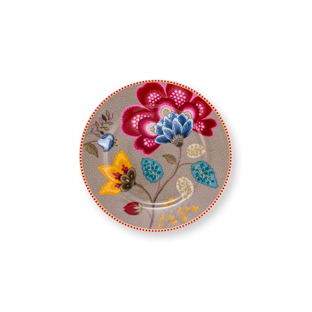 PIP STUDIO -  ΠΟΡΣΕΛΑΝΙΝΟ ΠΙΑΤΟ ΓΛΥΚΟΥ BLOOMING TALES KHAKI 17cm