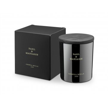 Cereria Molla PREMIUM VEGETABLE WAX CANDLE IN GLASS 230gr BASIL & MANDARIN
