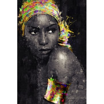 BIZART CAMVAS "ALIKA" BY KANAKIS GIANNIS - BRUSH PRINT 080X120