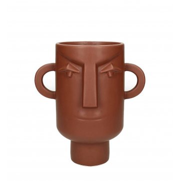 HOMEGURU CERAMIC POT AFRICA BROWN
