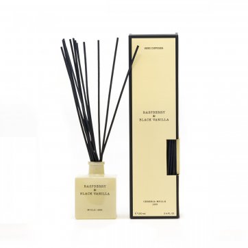 Cereria Molla PREMIUM DIFFUSER WITH STICKS - RASPBERRY & BLACK VANILLA 100ml 