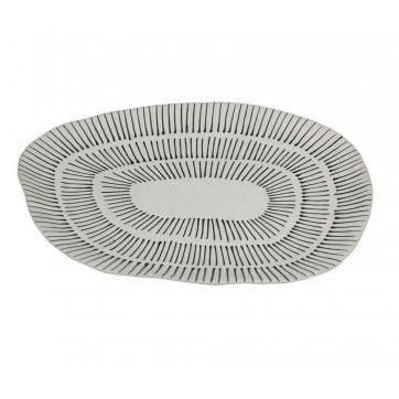 HOMEGURU CERAMIC PLATTER WHITE & BLACK
