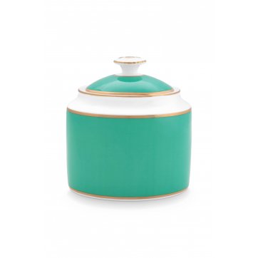 Pip Studio PIP STUDIO-GREEN & GOLD SUGAR BOWL PIP CHIQUE 550ML