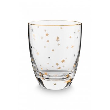Pip Studio PIP STUDIO ΣΕΤ/6 ΓΥΑΛΙΝΟ ΠΟΤΗΡΙ ΝΕΡΟΥ ROYAL STARS ΧΡΥΣΟ 360ml