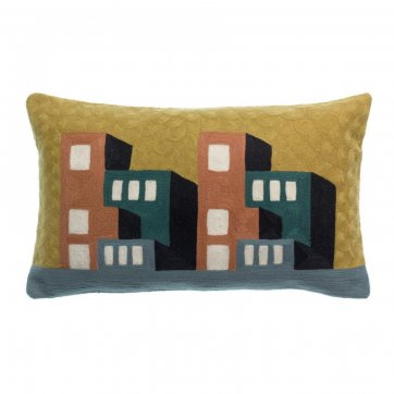 VIVARAISE VIVARAISE-DECORATIVE EMBROIDERED CUSHION SURI COLORFUL 30cm x 50cm 