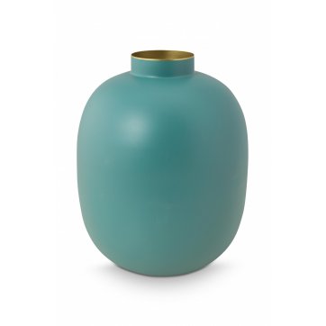 Pip Studio PIP STUDIO - ΜΕΤΑΛΛΙΚΟ ΒΑΖΟ ΑΝΟΙΚΤΟ ΜΠΛΕ 32cm