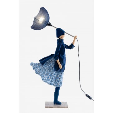 Skitso TABLE LAMP "SKITSO" - GIRL WITH BLUE DRESS 