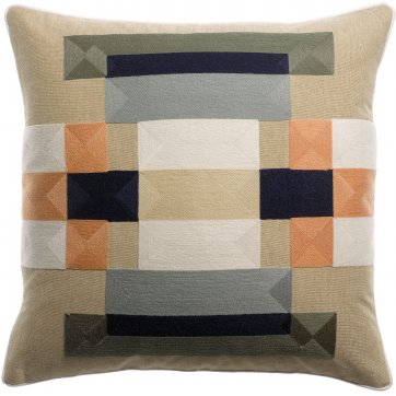 VIVARAISE VIVARAISE - HANDMADE CUSHION BERTILLE EPICE COLORFUL 45cm x 45cm 
