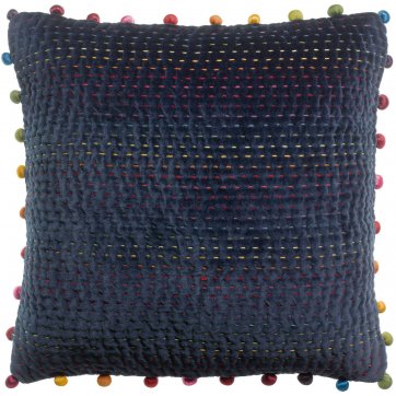 VIVARAISE  VIVARAISE - ΜΑΞΙΛΑΡΙ GASTOUNET VELOURS COBALT ΣΚΟΥΡΟ ΜΠΛΕ 45cm X 45cm 