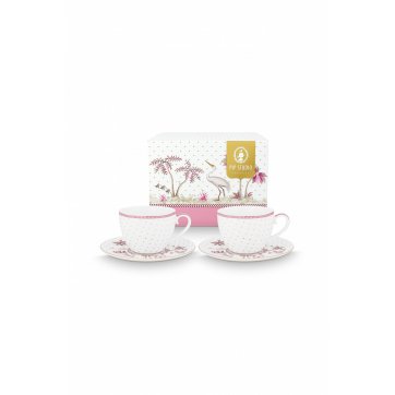 Pip Studio PIP STUDIO - SET/2 CUP OF TEA JOLIE PINK 280ml