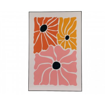 KAEMINGK DECORATIVE PAINT WITH COLORFUL FLOWERS 60cm x 90cm 