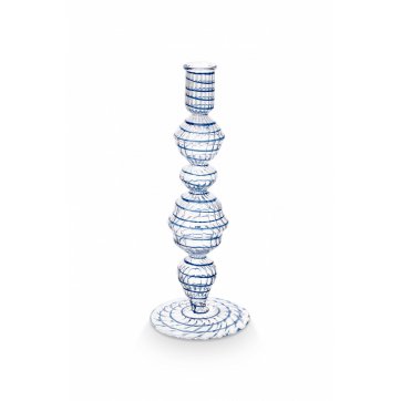 Pip Studio PIP STUDIO - ΓΥΑΛΙΝΟ ΚΗΡΟΠΗΓΙΟ ΜΕ ΜΠΛΕ ΣΚΟΥΡΟ 22cm 