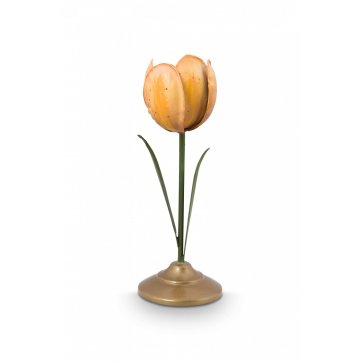 Pip Studio PIP STUDIO - METALLIC CANDLE HOLDER YELLOW TULIP 21cm 
