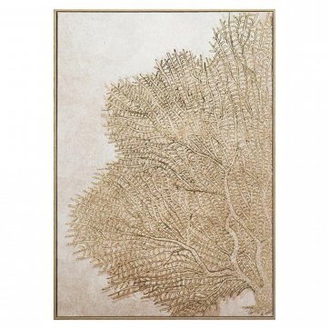 ESPIEL DECORATIVE PAINTING WITH GOLD DESIGH  70cm X 50cm